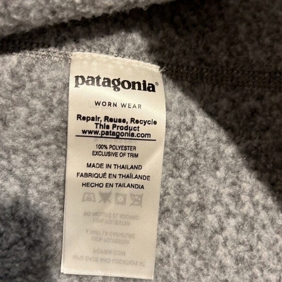 Patagonia women’s gray 1/4 zip better sweater size M - Picture 7 of 7